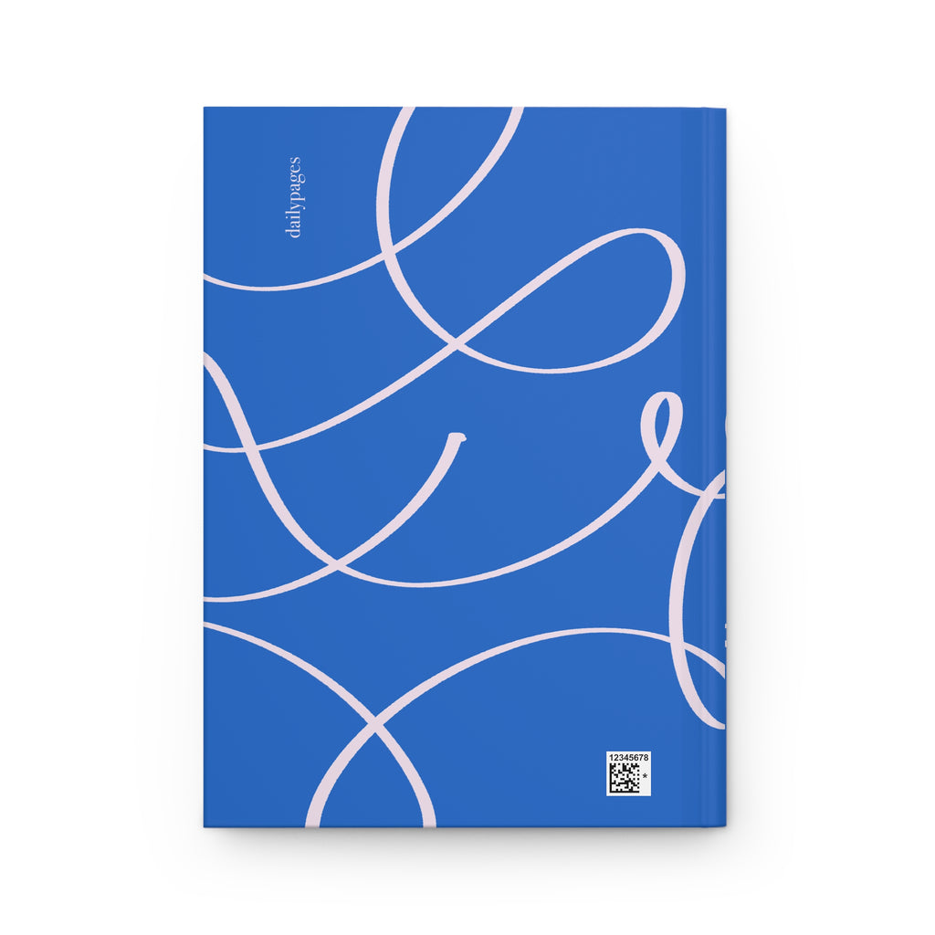 Blue Scribble Hardcover Journal - Matte Notebook for Notes & Sketches | Journal