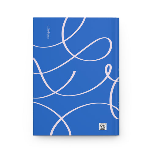Blue Scribble Hardcover Journal - Matte Notebook for Notes & Sketches | Journal