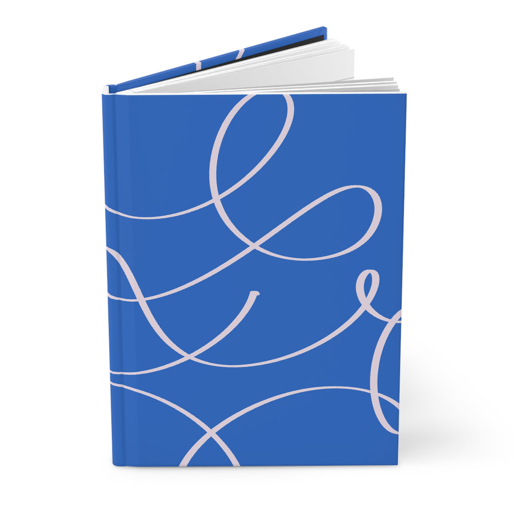Blue Scribble Hardcover Journal - Matte Notebook for Notes & Sketches | Journal
