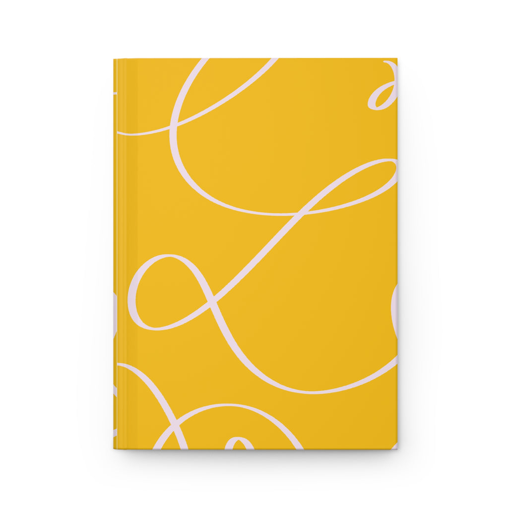 Yellow Scribble Hardcover Journal - Matte Notebook for Notes & Sketches | Journal