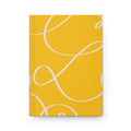 Yellow Scribble Hardcover Journal - Matte Notebook for Notes & Sketches | Journal