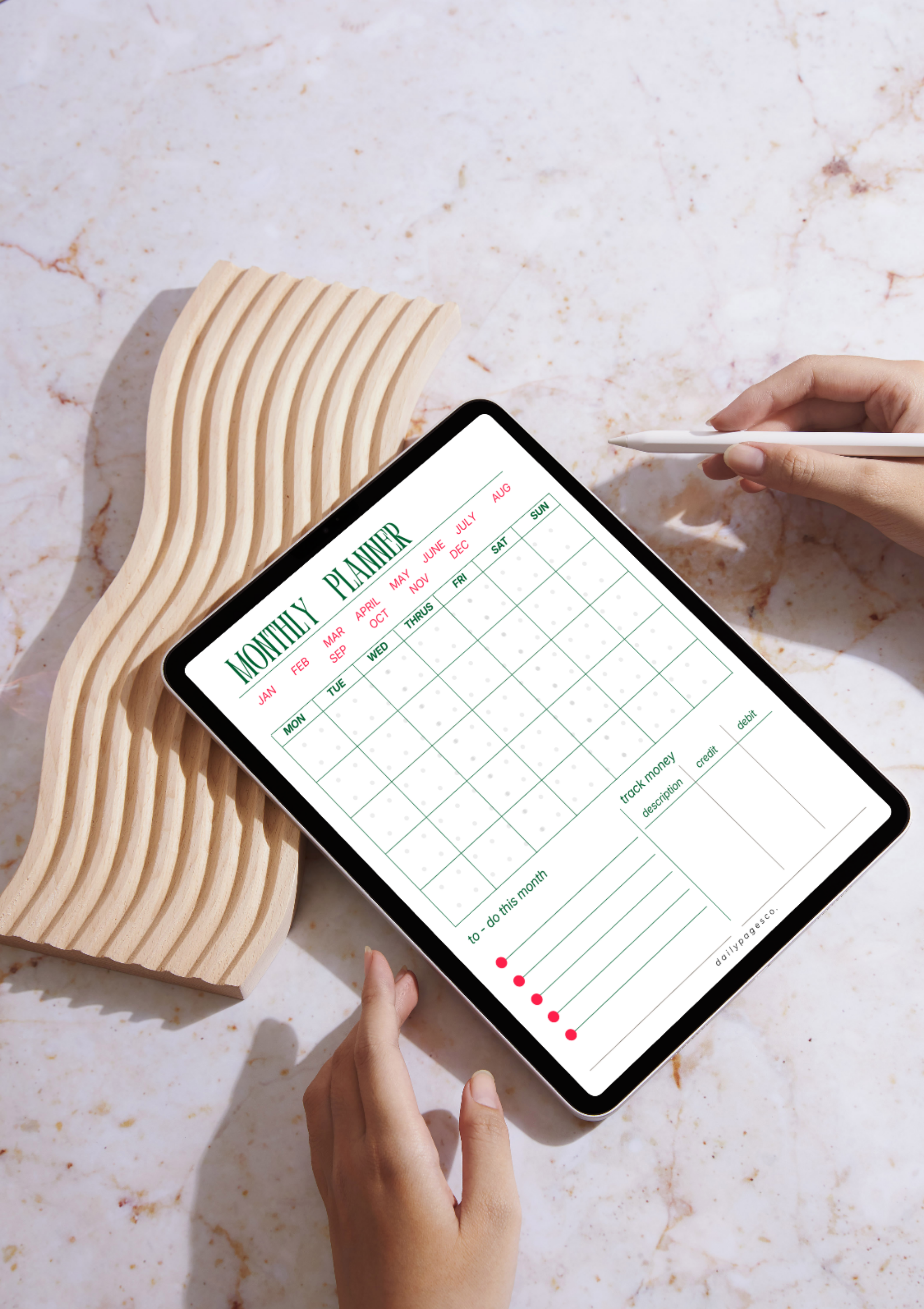 Monthly Planner – Printable PDF | Instant Download